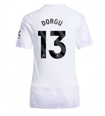 Manchester United Patrick Dorgu #13 Udebanetrøje Dame 2025-26 Kortærmet